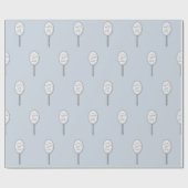 Personalisierte Inspiration Mirror Grau Blau Geschenkpapier (Flach)