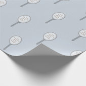 Personalisierte Inspiration Mirror Grau Blau Geschenkpapier (Ecke)