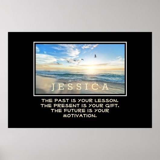 Personalisierte Inspiration - Zukunftsmotivation Poster (Vorne)