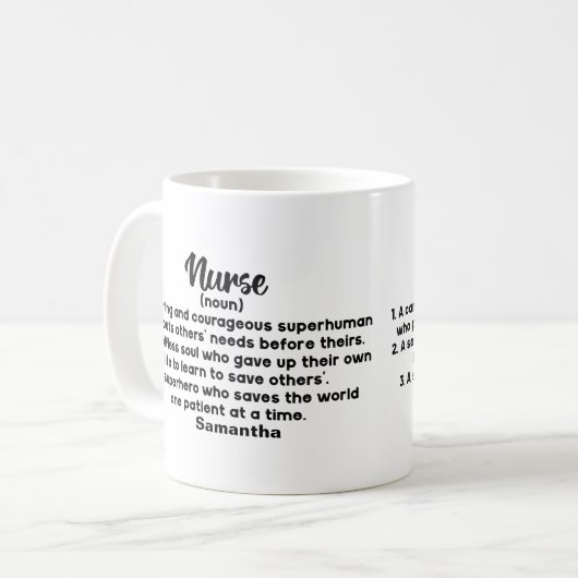 Personalisierte Inspirationstherapie Kaffeetasse (Vorderseite Links)