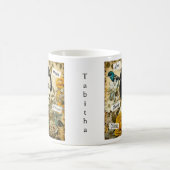 Personalisierte Inspirationswörter und Vintage Fra Kaffeetasse (Mittel)