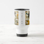 Personalisierte Inspirationswörter und Vintage Fra Reisebecher (Mittel)