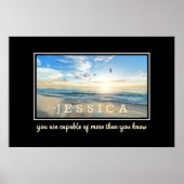 Personalisierte inspirierende Zitate Poster (Vorne)