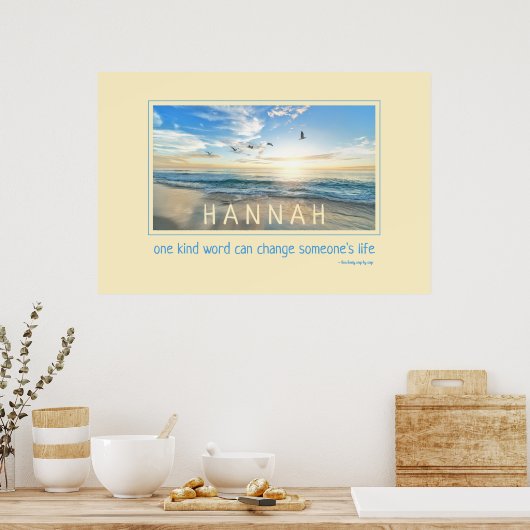 Personalisierte inspirierende Zitate: WÖRTER Poster (Küche)