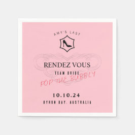 Personalisierte Inspirierte Rose Serviette