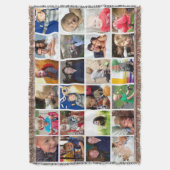 Personalisierte Instagram-FotoCollage Decke (Vorderseite Vertikal)