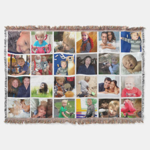 Personalisierte Instagram-FotoCollage Decke