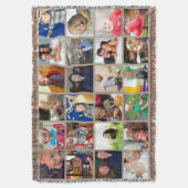 Personalisierte Instagram-FotoCollage Decke (Vorderseite Vertikal)