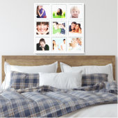 Personalisierte Instagram-FotoCollage Leinwanddruck (Insitu (Schlafzimmer))