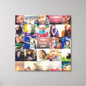 Personalisierte Instagram-FotoCollage Leinwanddruck (Vorderseite)