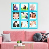 Personalisierte Instagram-FotoCollage Leinwanddruck (Insitu (Wohnzimmer))