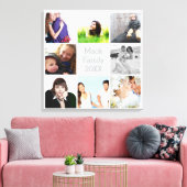 Personalisierte Instagram-FotoCollage Leinwanddruck (Insitu (Wohnzimmer))