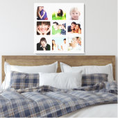 Personalisierte Instagram-FotoCollage Leinwanddruck (Insitu (Schlafzimmer))