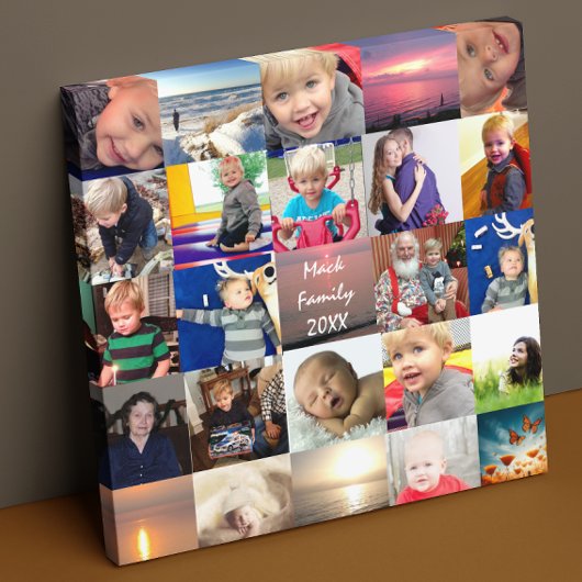 Personalisierte Instagram-FotoCollage Leinwanddruck