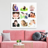 Personalisierte Instagram-FotoCollage Leinwanddruck (Insitu (Wohnzimmer))