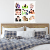 Personalisierte Instagram-FotoCollage Leinwanddruck (Insitu (Schlafzimmer))