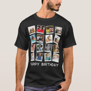 personalisierte Instragram Moderne Foto Collage T-Shirt