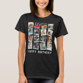 personalisierte Instragram Moderne Foto Collage T-Shirt (Vorderseite)