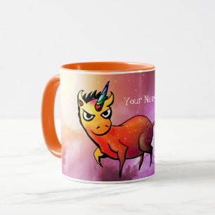 Personalisierte intergalaktische Mars, die Unicorn Tasse