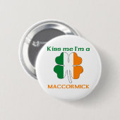 Personalisierte Iren küssen mich, den ich Button (Vorne & Hinten)