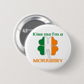 Personalisierte Iren küssen mich, den ich Button (Vorne & Hinten)