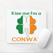 Personalisierte Iren küssen mich, den ich Conway Mousepad (Mit Mouse)