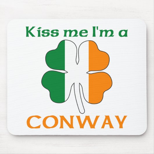 Personalisierte Iren küssen mich, den ich Conway Mousepad (Vorne)