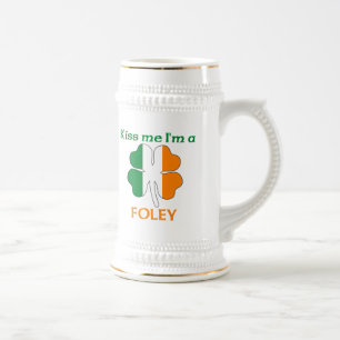 Personalisierte Iren küssen mich, den ich Foley Bierglas