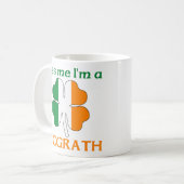 Personalisierte Iren küssen mich, den ich Mcgrath Kaffeetasse (Vorderseite Links)