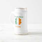 Personalisierte Iren küssen mich, den ich Ryan bin Bierglas (Vorderseite Links)