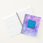 Personalisierte Iridescent Pastel Palm Blätter Bul Notizblock (Innenseite)