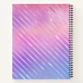 Personalisierte Irideszierende Pasteten und Gold Notizblock (Rückseite)