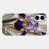 Personalisierte Iris-Blumen-Handyhülle Elegant Case-Mate iPhone Hülle (Rückseite (Horizontal))