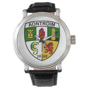 Personalisierte irische County-Herren-Uhren Antrim Armbanduhr