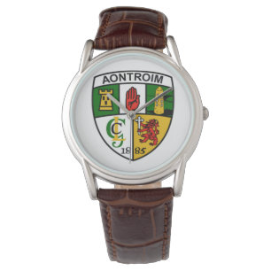 Personalisierte irische County-Herren-Uhren Antrim Armbanduhr