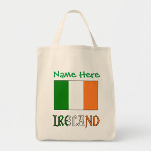 Personalisierte irische Flagge Heritage Tragetasche