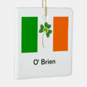 Personalisierte irische Flagge Keramikornament (Rechts)