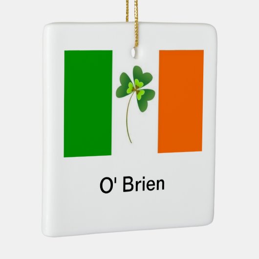 Personalisierte irische Flagge Keramikornament (Rechts)