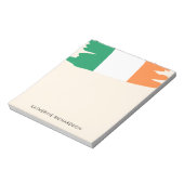 Personalisierte irische Flagge Notizblock (Rotiert)