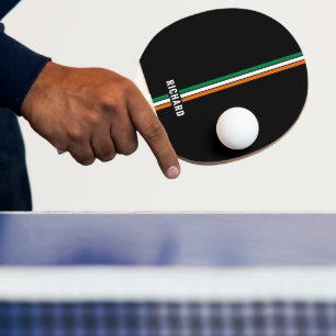 Personalisierte Irische Flagge Patriotisches Irlan Tischtennis Schläger