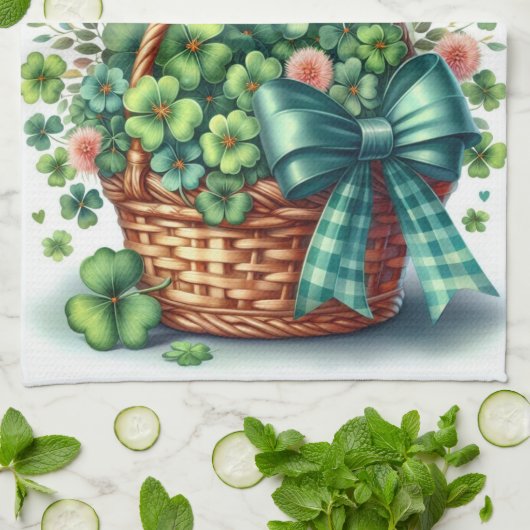 Personalisierte irische Küchenhandtücher Geschirrtuch (Gefaltet)