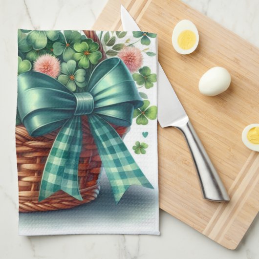 Personalisierte irische Küchenhandtücher Geschirrtuch (Viertel Falte)