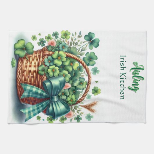 Personalisierte irische Küchenhandtücher Geschirrtuch (Horizontal)