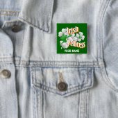 Personalisierte irische Prinzessin mit Fee Button (Beispiel)