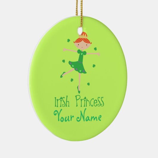 Personalisierte irische Prinzessin Ornament (Rechts)