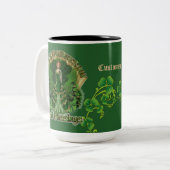 Personalisierte irische Segen St Patrick's Day Tas Zweifarbige Tasse (Vorderseite Links)