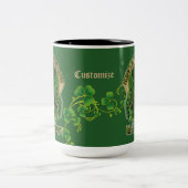 Personalisierte irische Segen St Patrick's Day Tas Zweifarbige Tasse (Mittel)