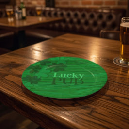 Personalisierte irische Shamrock Lucky Pub-Papierp Pappteller