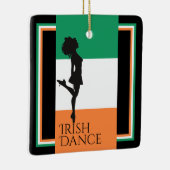 Personalisierte irische Tanzflagge - Irland Weihna Keramikornament (Rechts)