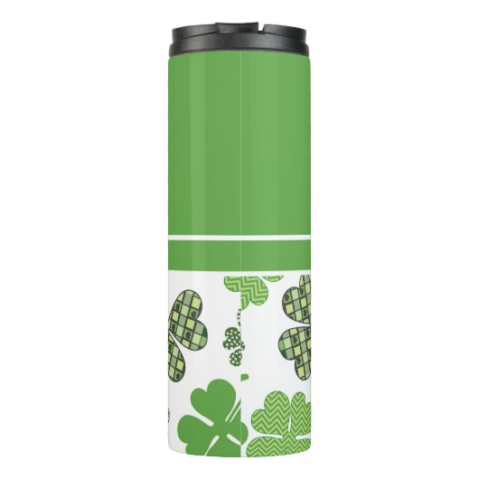 Personalisierte Irish Green Cloud St Patricks Thermosbecher (Rückseite)